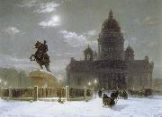 Vasily Surikov Monument to Peter the Great on Senate Squar in St.Petersburg oil